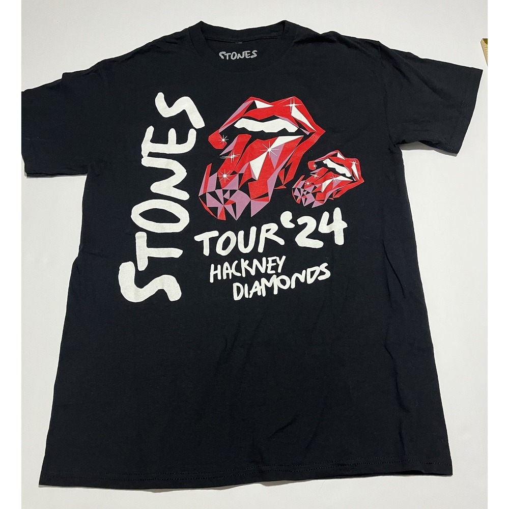 ROLLING STONES HACKNEY DIAMONDS TOUR 2024  T-SHIRT MEDIUM MEN‎
